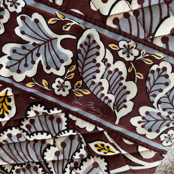 Vera Bradley Slate Blooms hard shell iPad crossbody case bag retired pattern - Picture 12 of 14